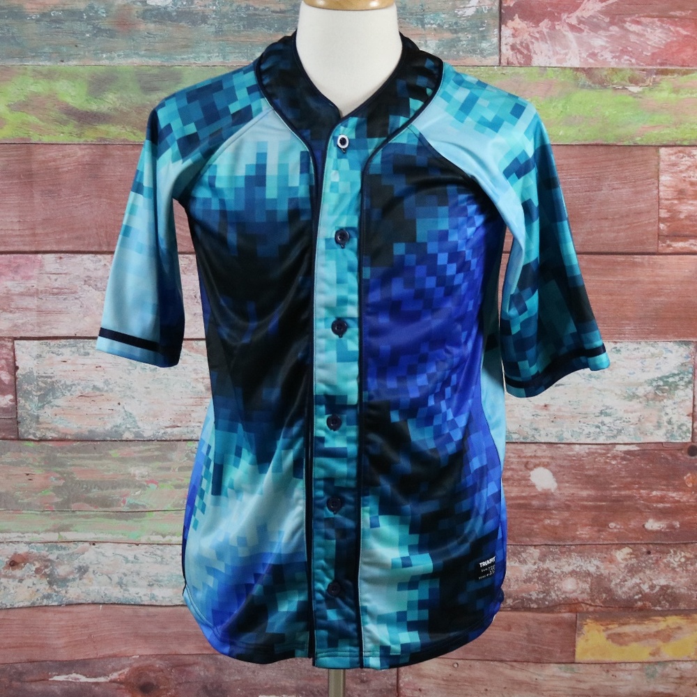 Trukfit Multicolor Baseball Jersey Shirt,